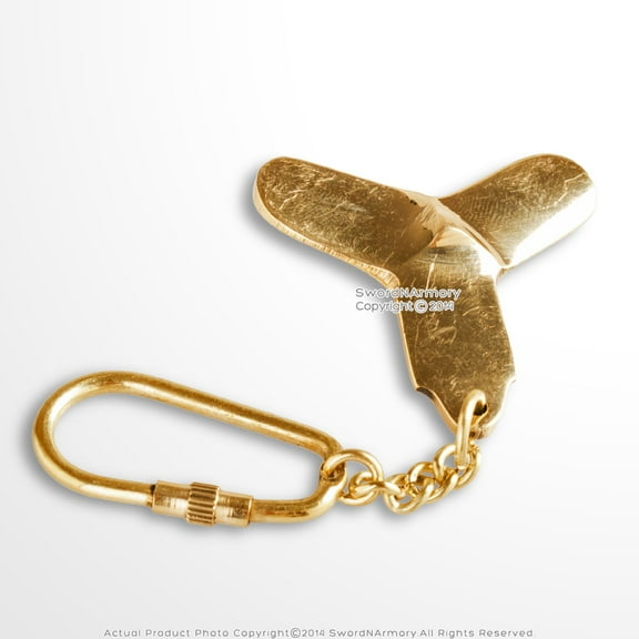 Handmade Brass Miniature Titanic Ship Propeller Key Chain