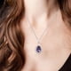 thumbnail image 2 of Collar de cristal morado para mujer, accesorios para la clavícula, collar corto de moda, colgantes y colgantes, 2 of 7