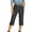 Grey, variant on Women's Cropped Casual Loose Fit Jeans Denim Pants