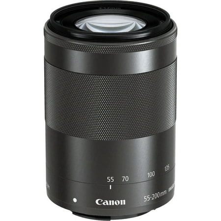 Canon EF-M 55-200mm f/4.5-6.3 IS STM Lens (Black) (Best Lens For Canon C100)