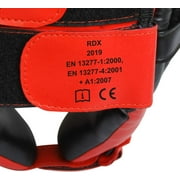 RDX Kids Boxing Headgear, MMA Training KickBoxing Equipment, Leather, Red