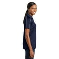 thumbnail image 3 of Sport-Tek Ladies Micropique Sport Wick Piped Polo-3XL (True Navy/ White), 3 of 6