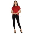 thumbnail image 2 of Inkmeso Drop Shoulder Round Neck T-shirt For Womens Casual Relax Fit Summer T-shirts, 2 of 7