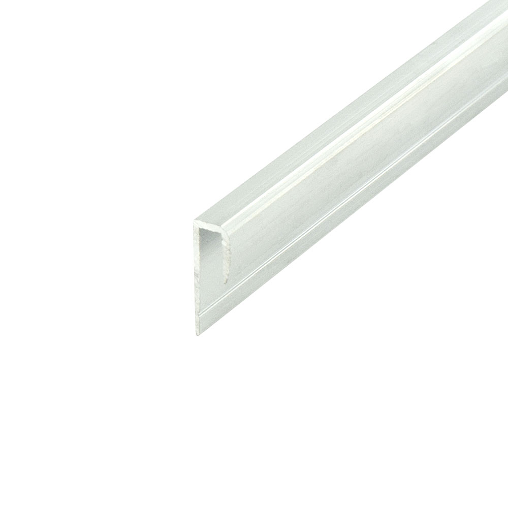 Outwater Aluminum J Channel Fits Material 5/32 Inch Thick Mill Finish
