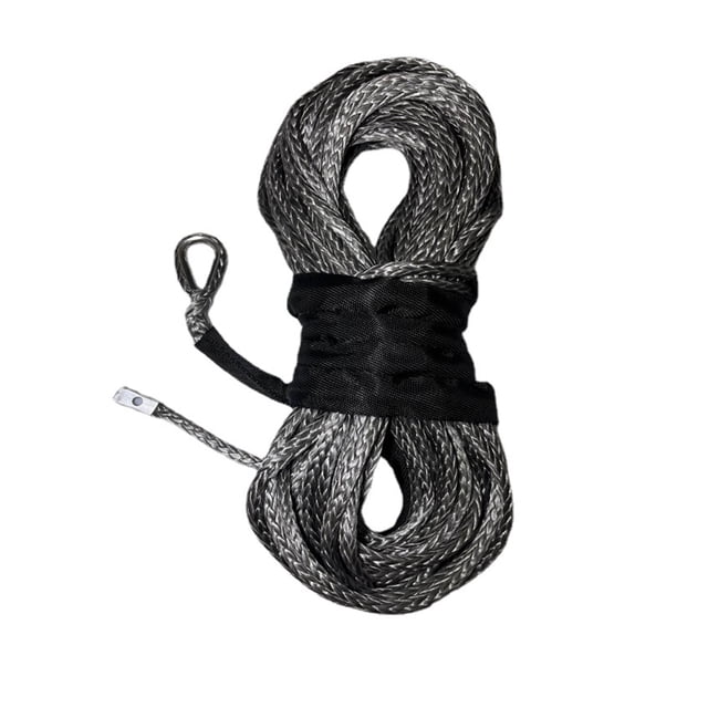 Upgrade 26mX8mm Towing Winch Cable Rope String Line Synthetic Fiber135000lbs for Jeep ATV UTV SUV 4X4 4WD ,Easy to Carry