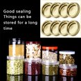 thumbnail image 4 of 24Pcs 70mm Split-Type Jars Lids Seals Rings ;Storage Jar with Silicone Seals Rings Storage Solid Caps Replacement Cover, Silver, 4 of 8