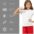 thumbnail image 4 of Wonder Woman Ww 80Th Logo Kids T Shirt (Medium) for Youth Toddler Boys and Girls, White, 4 of 5