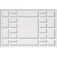 thumbnail image 1 of Ekena Millwork CMP30X20BX 20 x 30 in. Rectangle Beaux Architectural Grade Médaillon de Plafond Contemporain PVC, 1 of 1