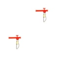 thumbnail image 4 of Greeniant Paquete de 10 broches giratorios de pescado clip de liberación fuerte ABS divisor de gancho giratorio accesorios de aparejos grandes Type1 NO1, 4 of 6