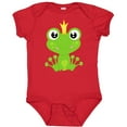 thumbnail image 3 of Inktastic Cute Frog, Green Frog, Frog Prince, Crown Boys or Girls Baby Bodysuit, 3 of 5