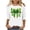 #151-White, variant on Xuyuer St. Patrick's Day Womens 3/4 Sleeve Crew Neck Spring T-Shirts Merry and Bright Casual Pullover Graphic Tee Tops Cute Tunic Tops Basic Tees Blouses Business Work Tee Top