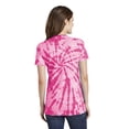 thumbnail image 2 of Port & Company Ladies Tie Dye V Neck Tee-XS (Pink), 2 of 6