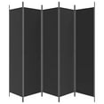 thumbnail image 4 of vidaXL 5-Panel Room Divider Black 250x200 cm Fabric, 4 of 5