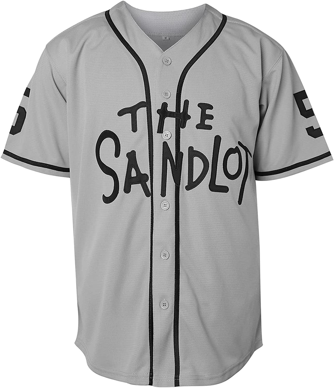 Head Gear-The Sandlot Benny Rodriguez Baseball Jersey-White 3XL