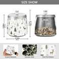 thumbnail image 2 of Yayeee Ashtray with Lid for Cigarette Smokeless Stainless Steel Home Ash Holder, Christmas Forest, 2 of 7