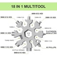 thumbnail image 2 of Snowflake Multitool 2PCS 18 in 1 Stainless Steel Snowflake Multi Tool, Cool Gadgets for Outdoor Travel Camping Daily, 2 of 5