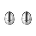 thumbnail image 1 of Guardoinrt Kitchen Timer Steel Egg Timing Tools Metal Manual Alarm Clock Sports 2Set, 1 of 6