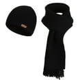 thumbnail image 2 of gbyLJF Women's Winter Scarf and Hat Set Fashion Casual Knitted Hat Warm Soft Solid Color Hat Scarf, 2 of 6