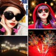 thumbnail image 1 of Gafas de sol con forma de corazón para mujeres y hombres, gafas de difracción con efecto de corazón que cambian de luz para fiestas y festivales, protección Uv400 XianweiShao 8390606445889, 1 of 1