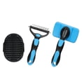thumbnail image 1 of MKHSQHDG Todays Daily Deals Dematting Comb for and Cats 2026 Double Hurtless Shedding & Deshedding Undercoat Rake for and Cats Portable Double Grooming Brush Pro Grooming T, 1 of 8