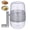 Gray, variant on NATPLUS Manual Nut Grinder with Dual-Sided Blades, Hand-Cranked Nut Crusher for Walnuts, Peanuts & Almonds, Portable Small Food Chopper for Baking & Toppings
