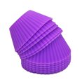 thumbnail image 3 of Koszal 10Pcs Round Silicone Cake Muffin Cupcake Mold Maker Reusable Pastry Baking Tool, 3 of 7