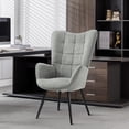 thumbnail image 1 of Silla Sillón Sofá individual Moderno Cómodo, Gris FurnitureR  Moderno, 1 of 7
