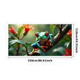 thumbnail image 5 of Vivid Colored Frog Themed Background Backdrop Banner Party Decorations for Nature Themed Parties Jungle Themed Events Photography Props and Kids Birthday Celebrations, 5 of 7