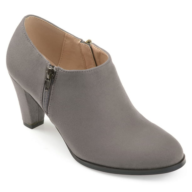 Brinley Co. Women's Faux Suede Low-cut Comfort-sole Ankle Booties ...