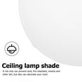 said 2pcs White Plastic Lamp Shades Fire Retardant Floor Lamp Shades