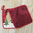 thumbnail image 4 of Moyic Mantel Individual de de Navidad, posavasos de copa europea, de barbacoa antiescaldado a cuadros, taza, tazón, almohadilla, Kits de decoración para fiestas Moyic HA070536-00, 4 of 6