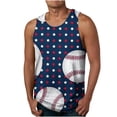 thumbnail image 1 of LSLJS Débardeurs de Baseball pour Hommes Été Décontracté Sans Manches T-Shirts Graphiques Amusants, 1 of 4