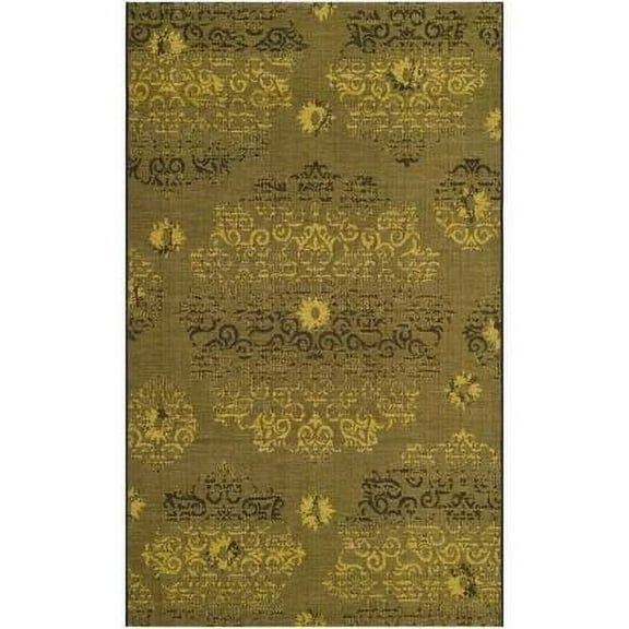 SAFAVIEH Palazzo Auran Euro style Area Rug, Black/Green, 2'6" x 5'