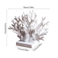 thumbnail image 3 of Xecvkr European Style Resin Coral Ornament Elegant Home Decor Bedroom Entryway Living Room Cabinet Decorative Gift Versatile Maintenance Friendly 1pc White, 3 of 6