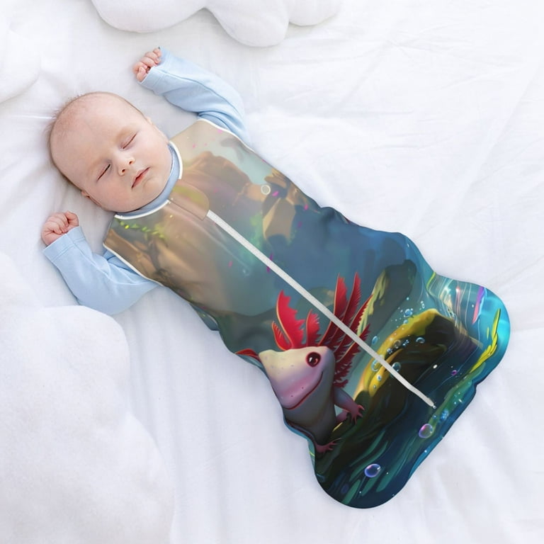 Bingfone Cotton Baby Sleep Sack Baby Wearable Blanket 2 Way Zipper Toddler Sleeping Sack for Baby Boys Girls Pond Cute Axolotl Walmart