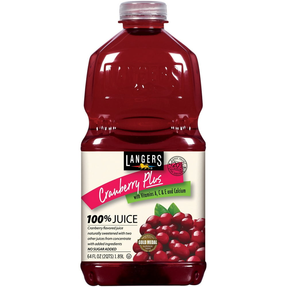 Langers 100 Juice, Cranberry Plus, 64 Fl Oz, 1 Count