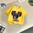 thumbnail image 5 of Ensemble de Pyjama 3 T-Shirts pour Filles Shorts Enfants Filles Mignon Mode Imprimé Col Rond Manches Courtes Tee-Shirt Décontracté d'Été, 5 of 5