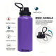 thumbnail image 3 of Botella De Agua  Bloosom Fría/caliente De Acero Inoxidable De 1.2 L Violeta, 3 of 4