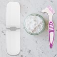 thumbnail image 4 of MOVTOTOP Pearl White Denture Toothbrush 2Sets Ergonomic Handle For Family Members, 4 of 7