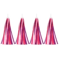 Uxcell Bike Streamers, Colorful Scooter Handlebar Tassels Grips Ribbon Accessories Decorations for Girls Tricycle Handles Pink/Purple