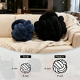 thumbnail image 4 of Knot Pillow Ball Plush - Decorative Throw Pillows for Bed Stress Relief, Round Knot Cushion for Sofa Decor Pet Toy, Grey 12 Inch, 4 of 7