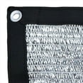 thumbnail image 2 of 70% Reflective Aluminet Shade Cloth Mesh with Grommets, Sun Block Fabric Protective Covering - 6.5 ft x 6 ft, 2 of 3