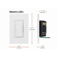 thumbnail image 3 of Lutron Maestro CL Ivory 120 VAC Wireless Dimmer, 3 of 9