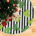 thumbnail image 5 of GZHJMY Lucky Clover Christmas Tree Skirt 36", St. Patrick's Day Tree Skirt Double Layers Polyester Easter Tree Skirt for St. Patrick's Day Holiday Party Decoration, 5 of 6