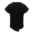 thumbnail image 3 of UPPADA Summer Womens Loose Fit Tshirt Tops Casual Short Sleeve Tunic Tees Irregular Tie Knot Front Shirts Soft Comfy Blouse, 3 of 6