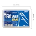 thumbnail image 2 of Ruiboury 50 Pcs/Set Toothpick Tooth Stick Floss Ultra-thin Dental Flosser Oral Hygiene Dental Health Plastic Floss, 2 of 9