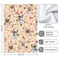 thumbnail image 3 of 2 Pcs Funny Kitchen Towels,Yorkie with Flowers Microfiber Dish Towels,Kitchen Tea Towels,Kitchen Towel Set (18" X 26"), 3 of 3