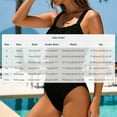 thumbnail image 3 of Odbmxy Summer Women's One Piece Bathing Suits Tummy Control Women Swimsuit Solid Beach Black Bikinis, 3 of 5