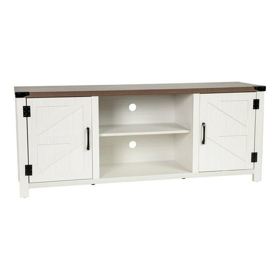 Bowery Hill Engineered Wood TV Stand Fits up to 65" TV's in White