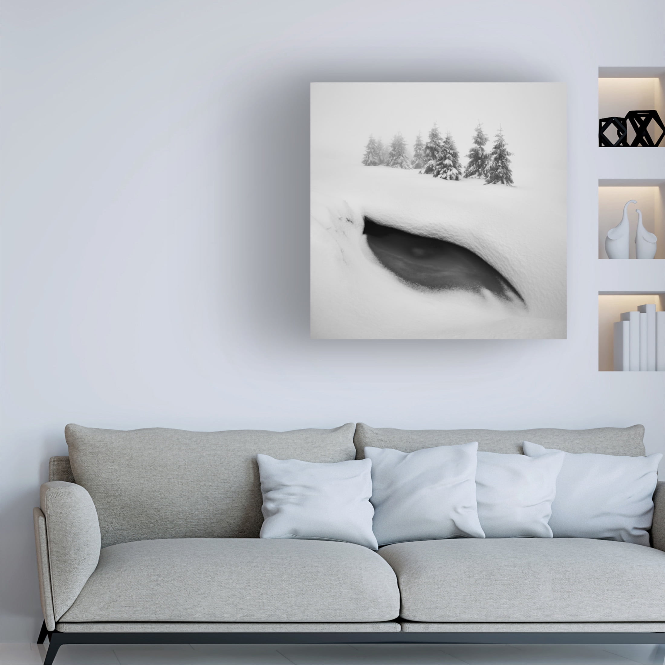 Canvas Wall Art - Daniel Rericha 'Dragon Eye' Wall Art for Living Room, Bedroom, or Office D?cor by Trademark Fine Art - 18 x 18 Inches